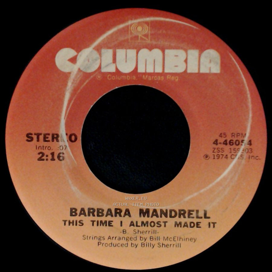Barbara Mandrell - Son-Of-A-Gun / This Time I Almost Made It side B