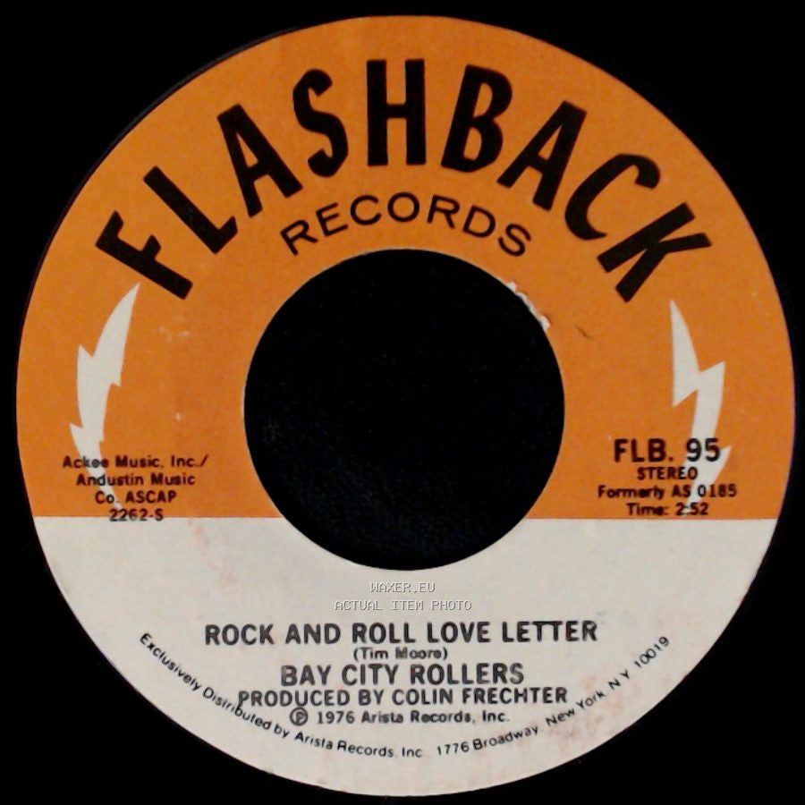 Bay City Rollers - Rock And Roll Love Letter / I Only Want To Be With You side A