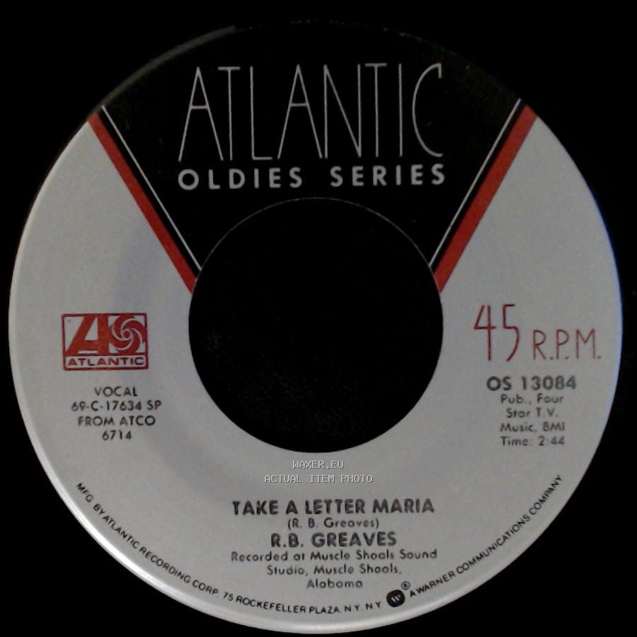 R.B. Greaves - Take A Letter Maria / Always Something There To Remind Me side A