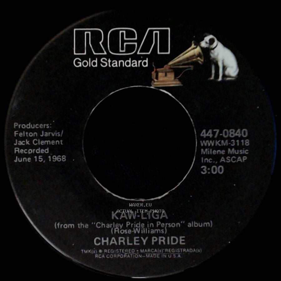 Charley Pride - All I Have To Offer You (Is Me) / Kaw-Liga side B