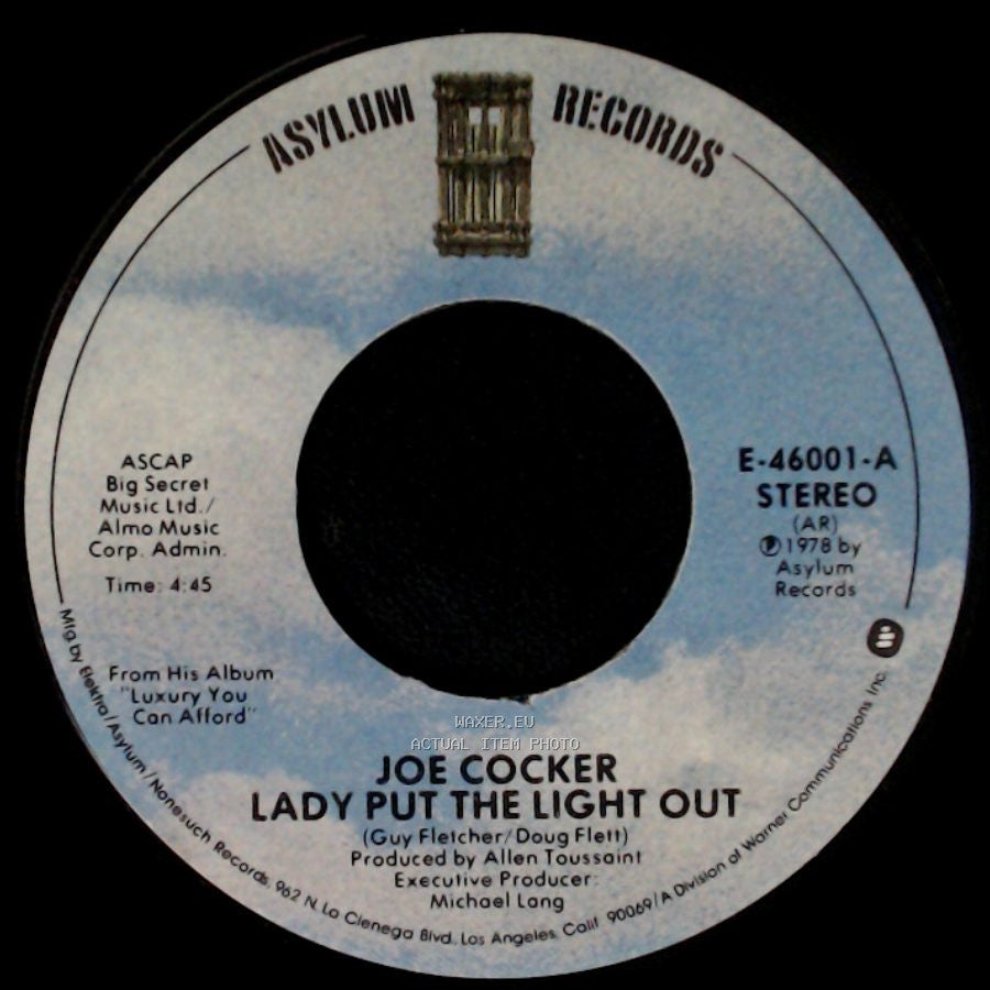 Joe Cocker - Lady Put The Light Out / Wasted Years side A