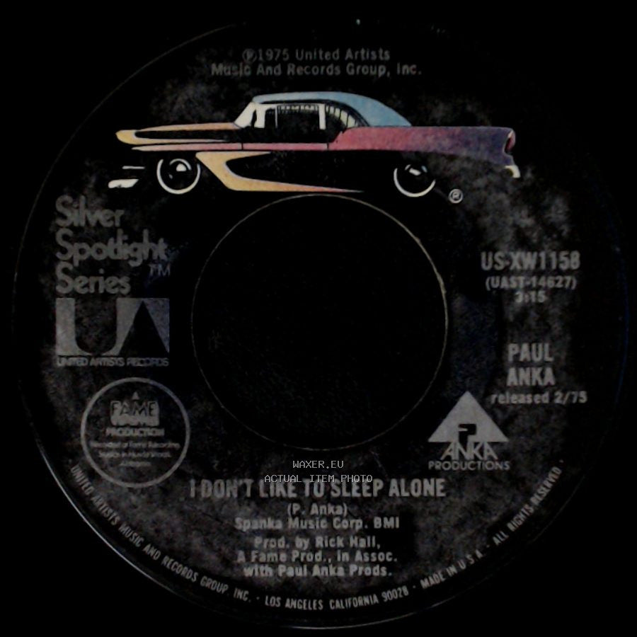 Paul Anka - Times Of Your Life / I Don't Like To Sleep Alone side B