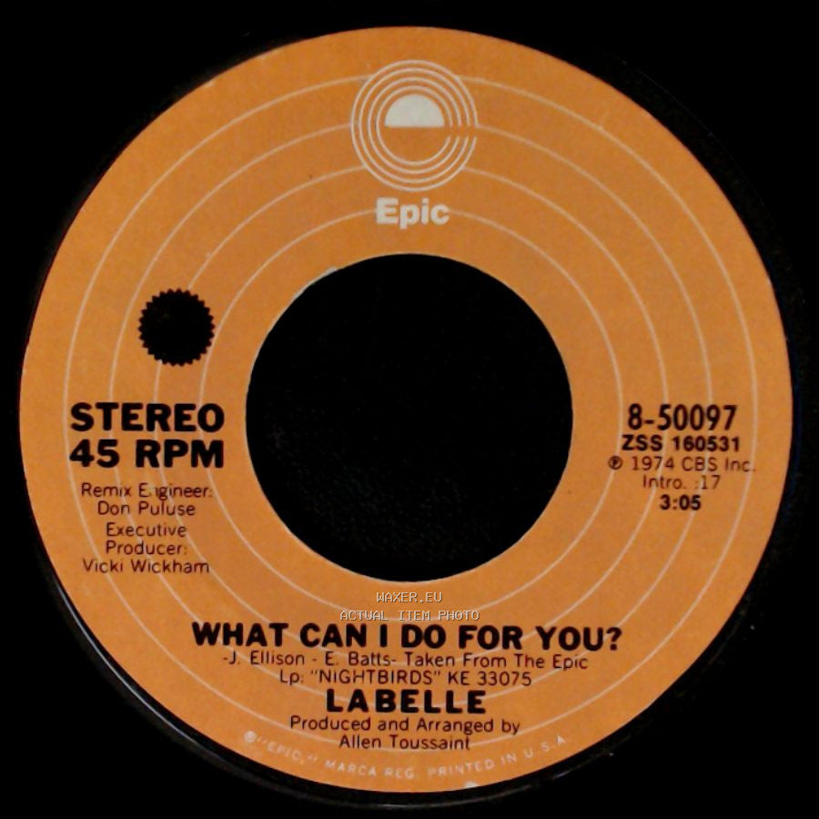 Labelle - Nightbird / What Can I Do For You? side B