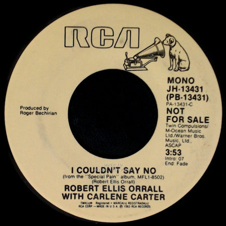 Robert Ellis Orrall With Carlene Carter - I Couldn't Say No / I Couldn't Say No side A