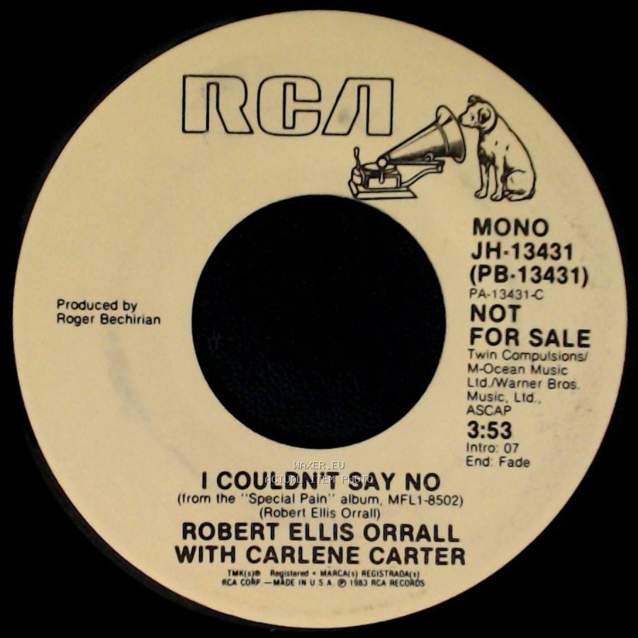 Robert Ellis Orrall With Carlene Carter - I Couldn't Say No / I Couldn't Say No side A