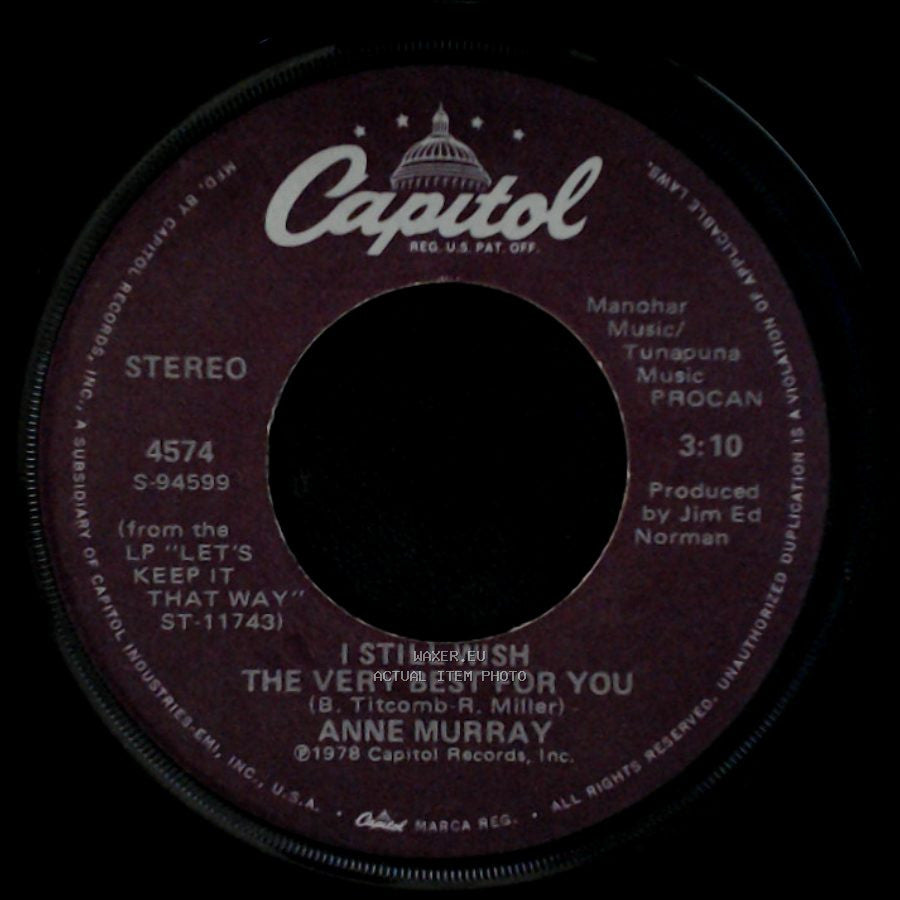 Anne Murray - You Needed Me / I Still Wish The Very Best For You side B