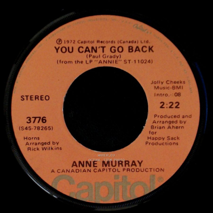 Anne Murray - You Can't Go Back / Love Song side A