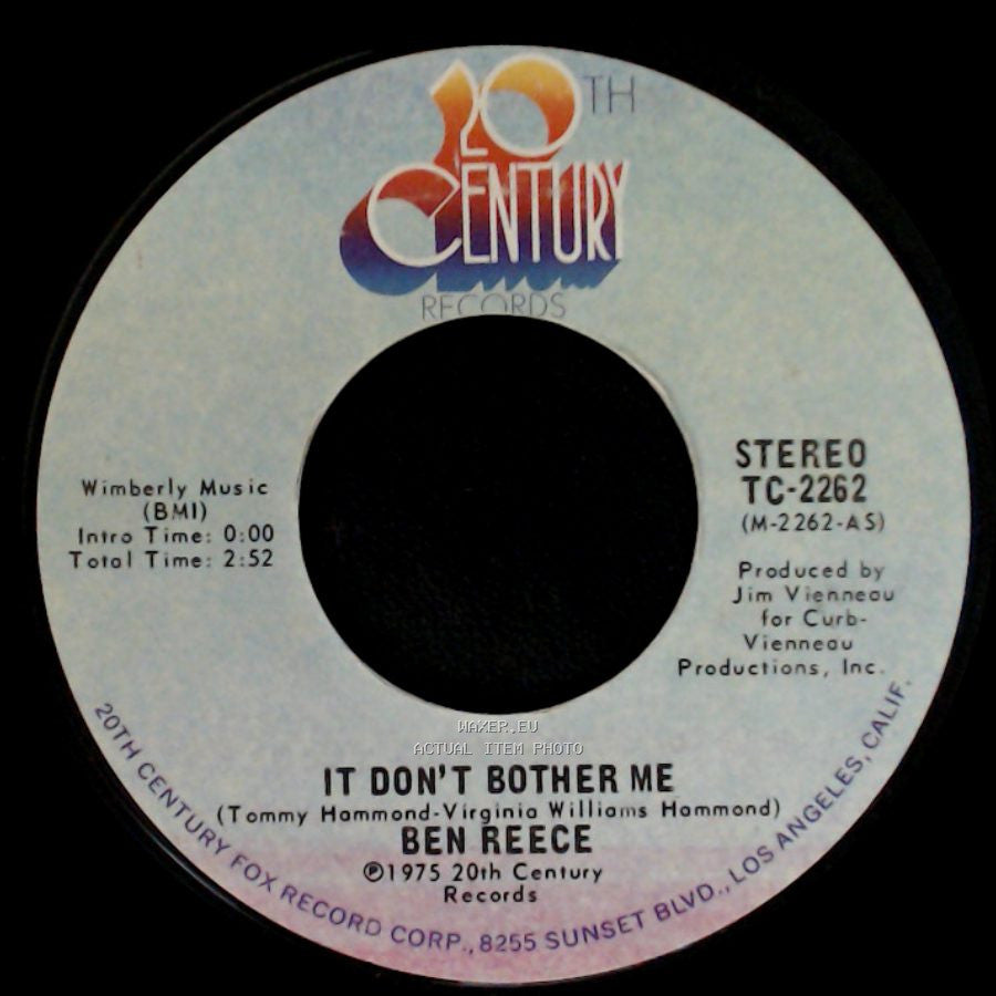 Ben Reece - It Don't Bother Me / The Things To Do Today side A