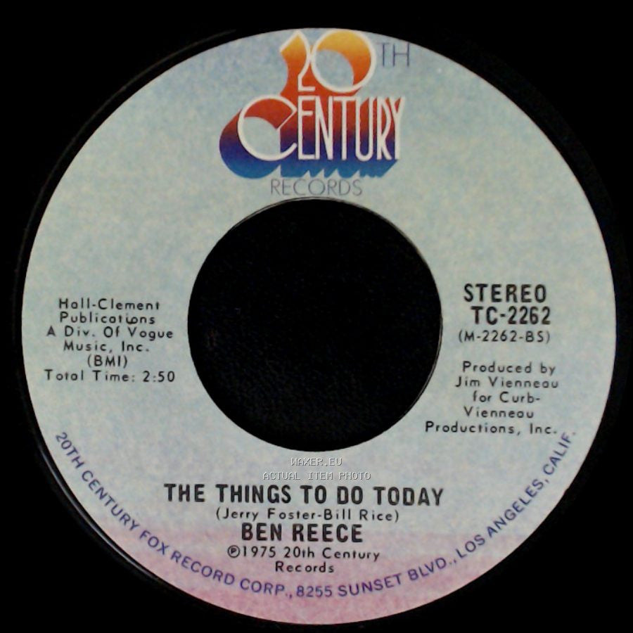 Ben Reece - It Don't Bother Me / The Things To Do Today side B