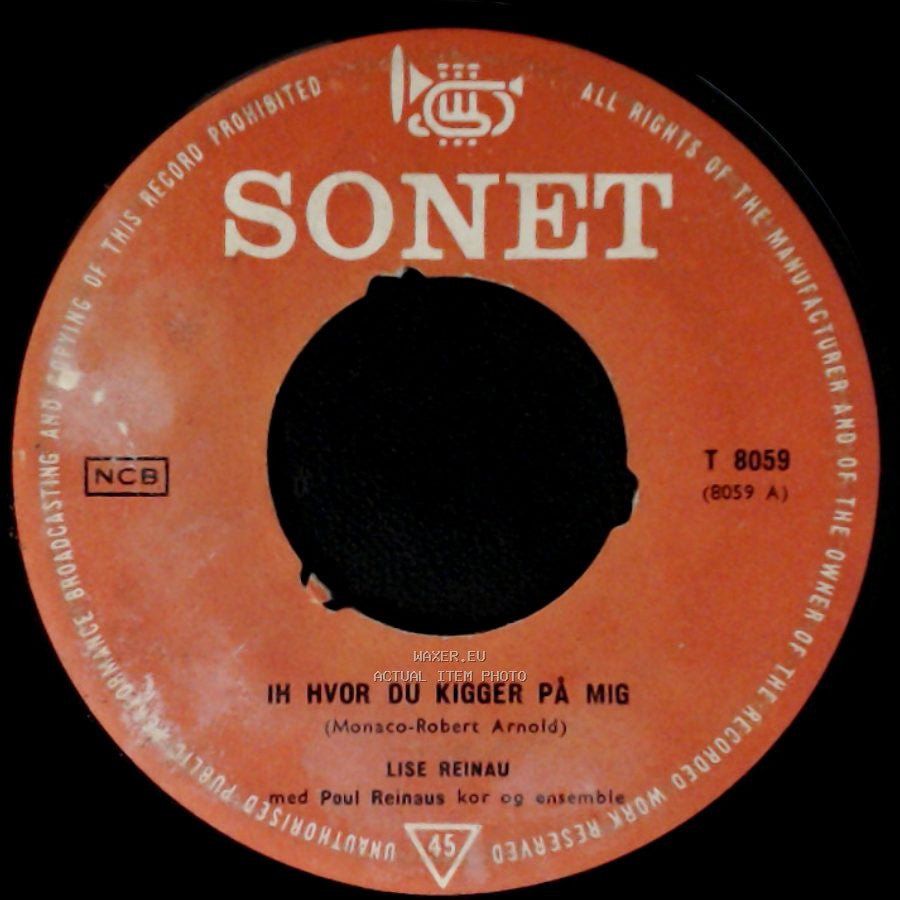 Lise Reinau - To Er Alt / Ih Hvor Du Kigger På Mig side B