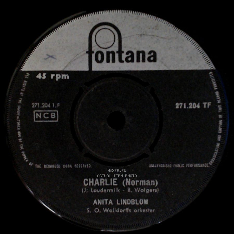 Anita Lindblon - Charlie (Norman) / Din Dröm Slår In (Your Time Will Come) side A