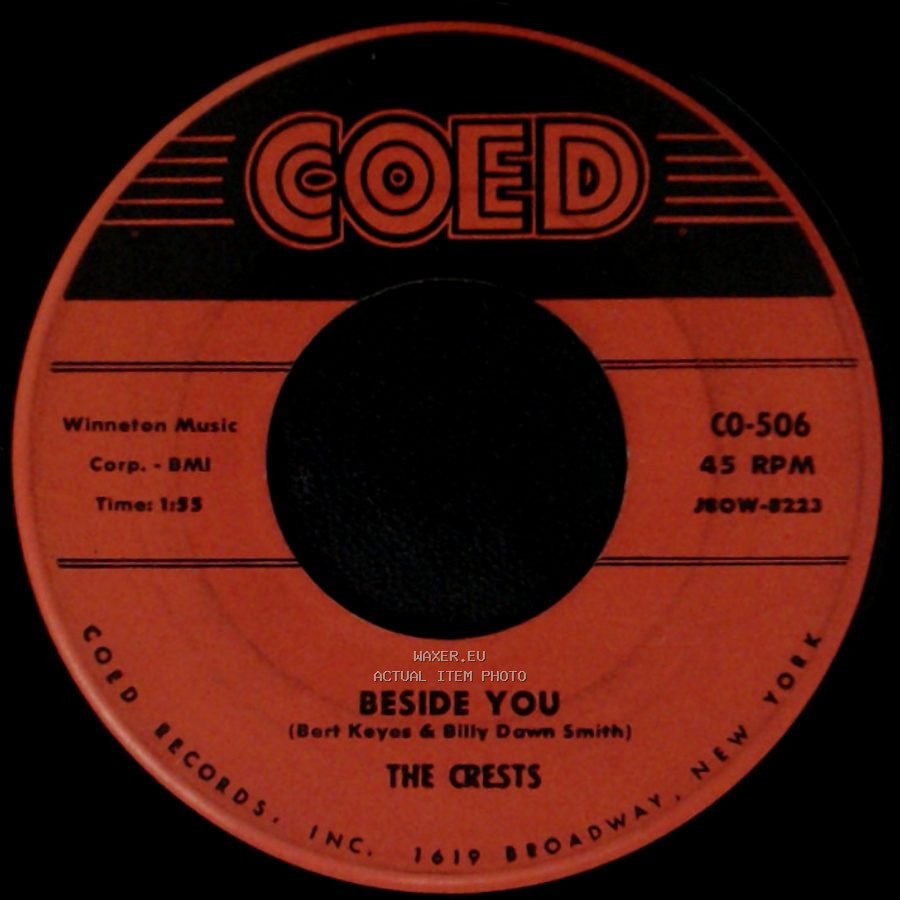 The Crests - 16 Candles / Beside You side B