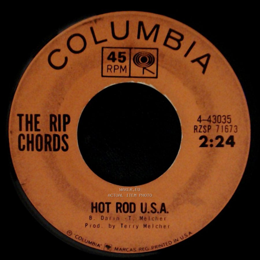 The Rip Chords - Three Window Coupe / Hot Rod U.S.A. side B