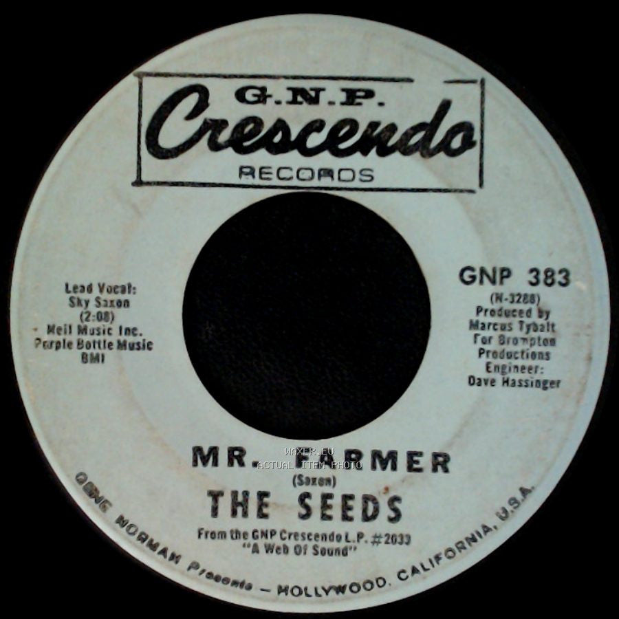 The Seeds - Mr. Farmer / No Escape side A