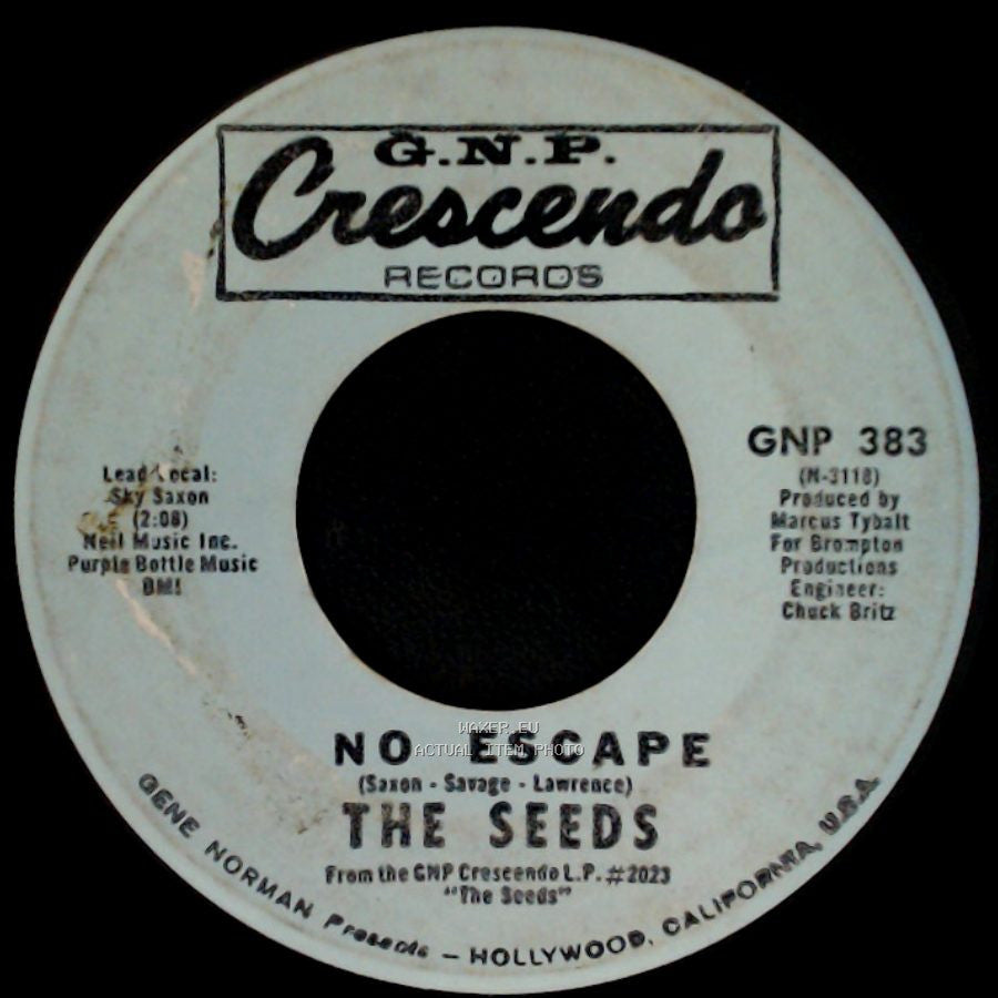 The Seeds - Mr. Farmer / No Escape side B