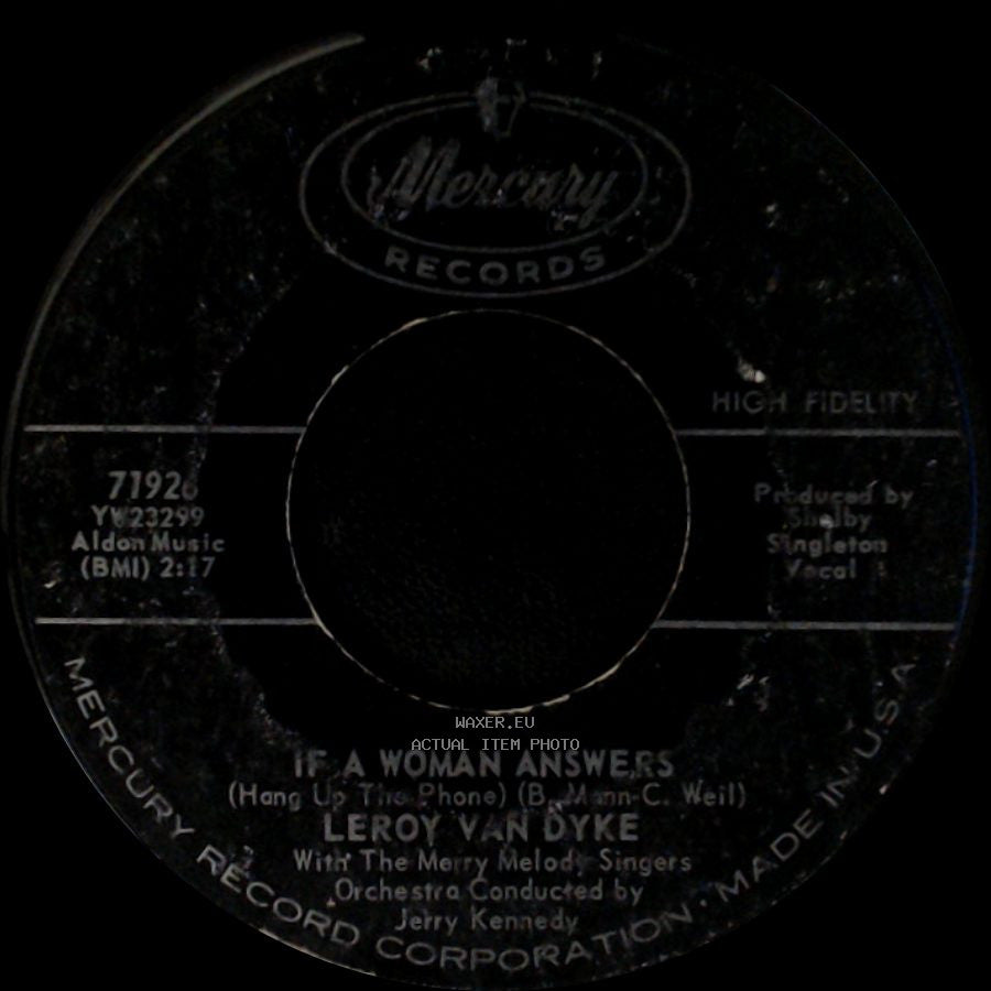Leroy Van Dyke - A Broken Promise / If A Woman Answers (Hang Up The Phone) side B