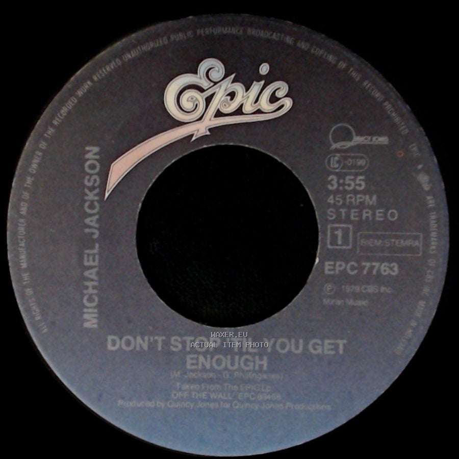 Michael Jackson - I Can't Help It / Don't Stop 'til You Get Enough side B