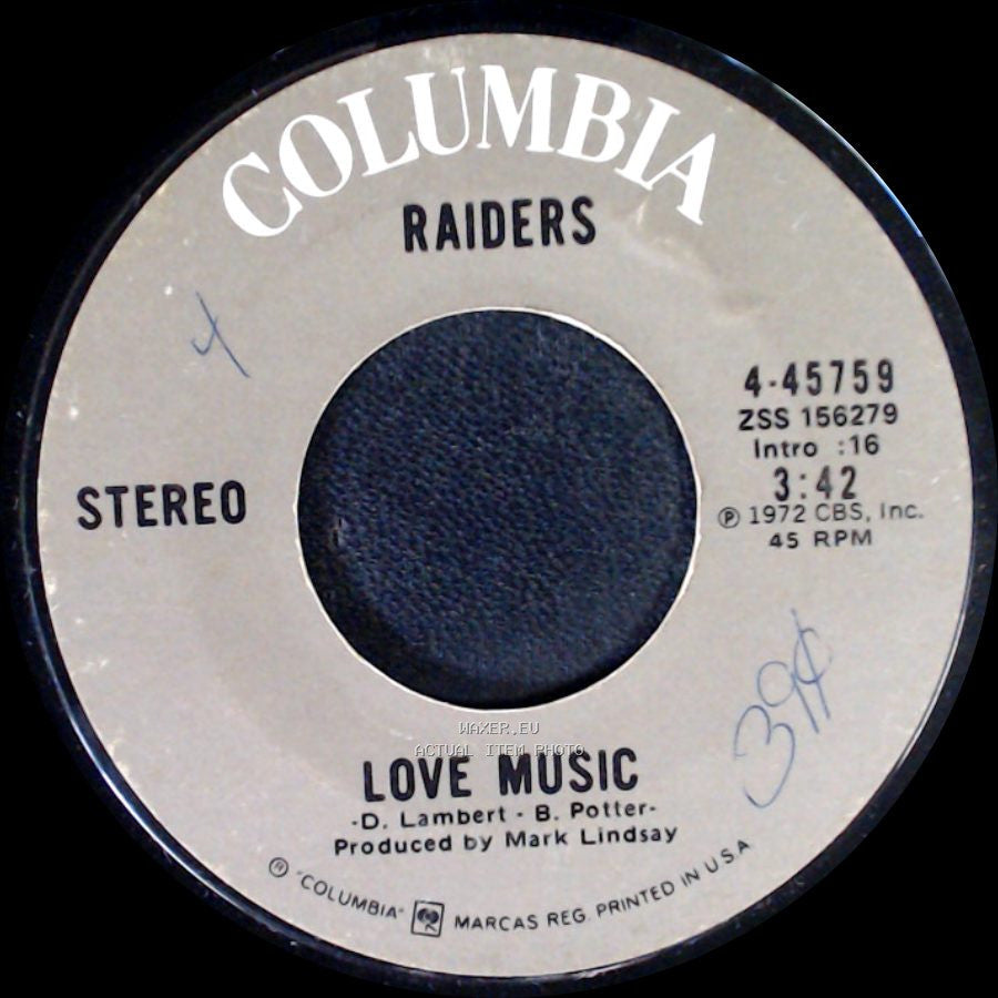 Raiders - Goodbye, No. 9 / Love Music side B