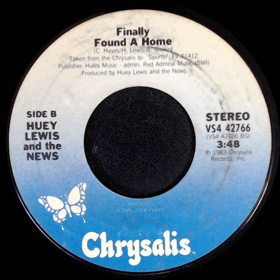 Huey Lewis And The News - I Want A New Drug / Finally Found A Home side B