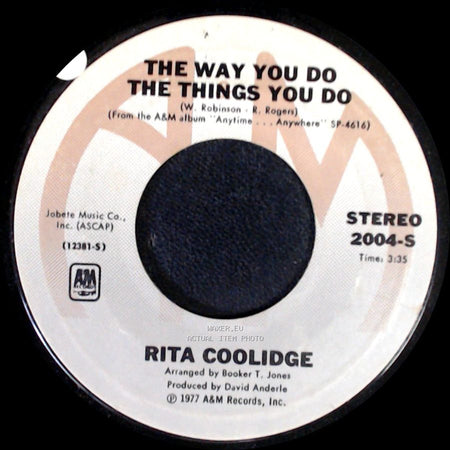 Rita Coolidge - The Way You Do The Things You Do / I Feel The Burden (Being Lifted Off My Shoulders) side A