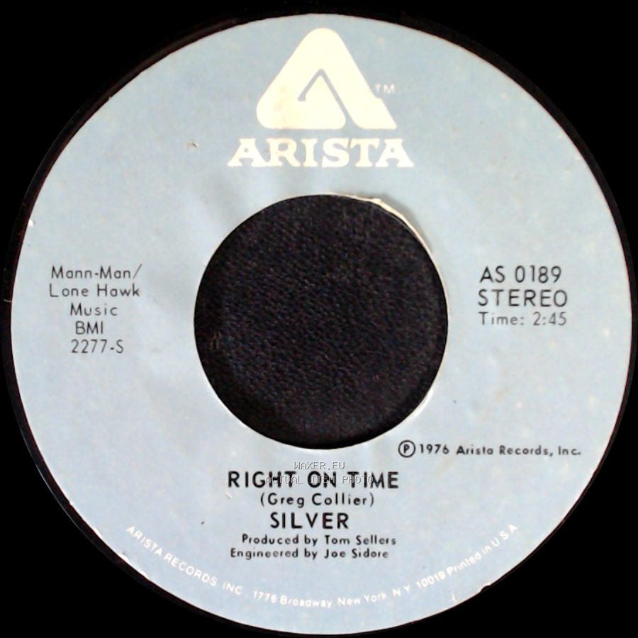 Silver - Right On Time / Wham Bam side A