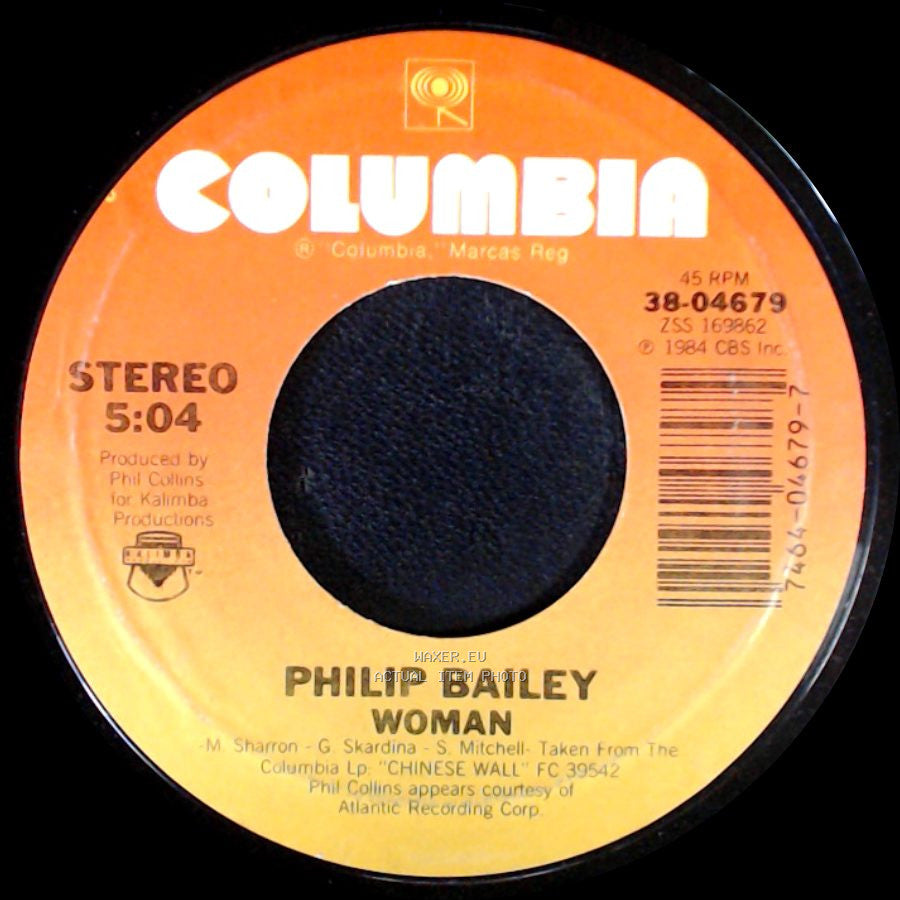 Philip Bailey - Easy Lover (Duet With Phil Collins) / Woman side B