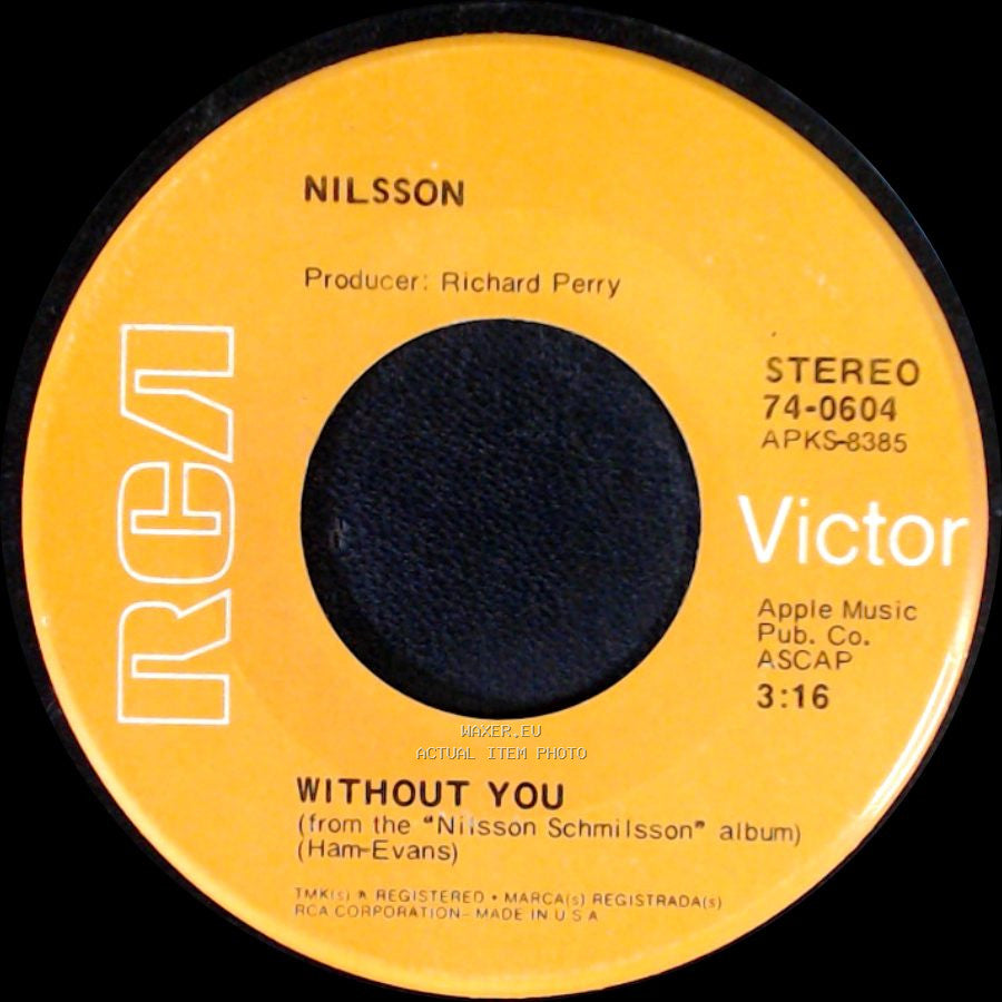 Nilsson - Without You / Gotta Get Up side A