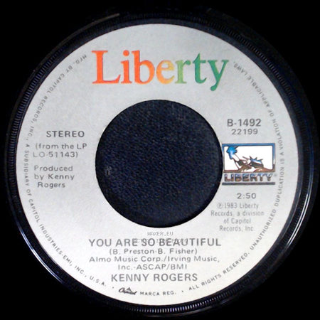 Kenny Rogers And Sheena Easton / Kenny Rogers - We've Got Tonight / You Are So Beautiful side B