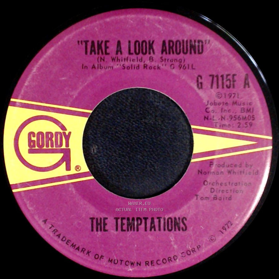 The Temptations - Take A Look Around / Smooth Sailing (From Now On) side A