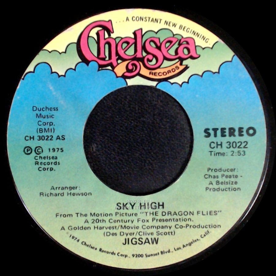 Jigsaw - Brand New Love Affair / Sky High side B