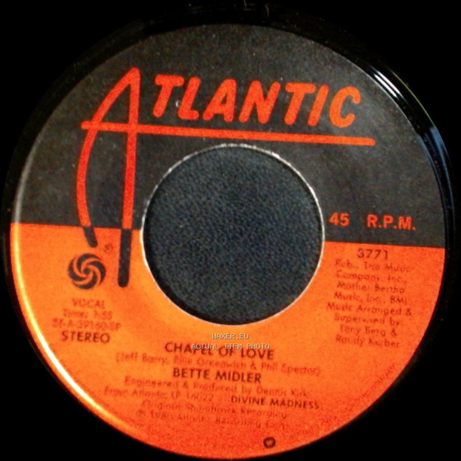 Bette Midler - Chapel Of Love / My Mother's Eyes side A