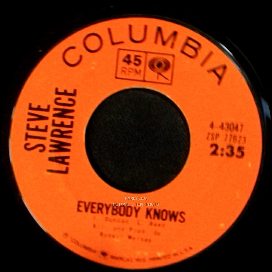 Steve Lawrence - Everybody Knows / One Love Too Late side A