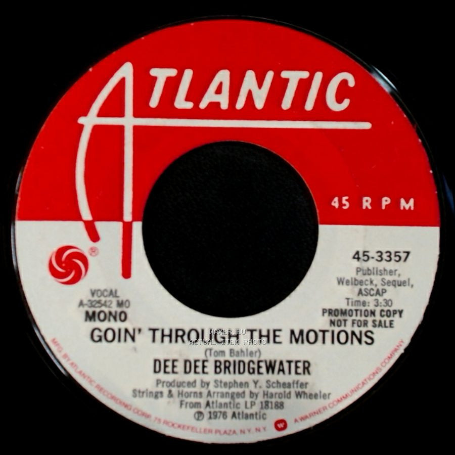Dee Dee Bridgewater - Goin' Through The Motions / Goin' Through The Motions side A