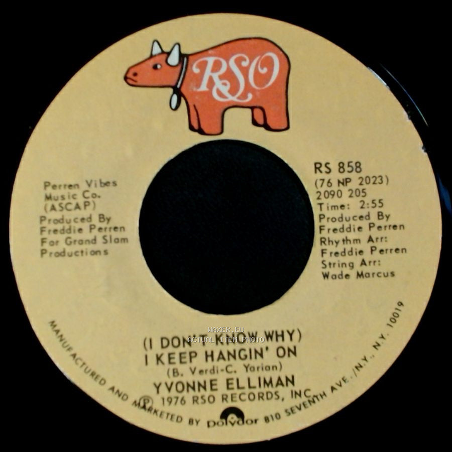 Yvonne Elliman - Love Me / (I Don't Know Why) I Keep Hangin' On side B