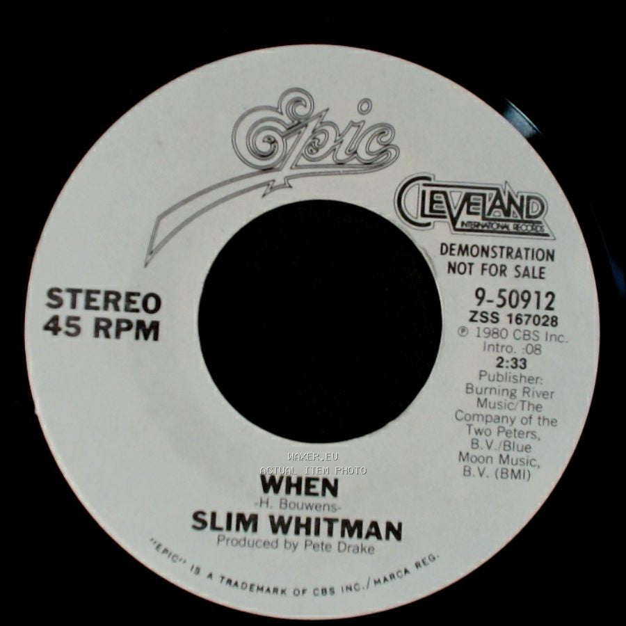 Slim Whitman - When / When side B