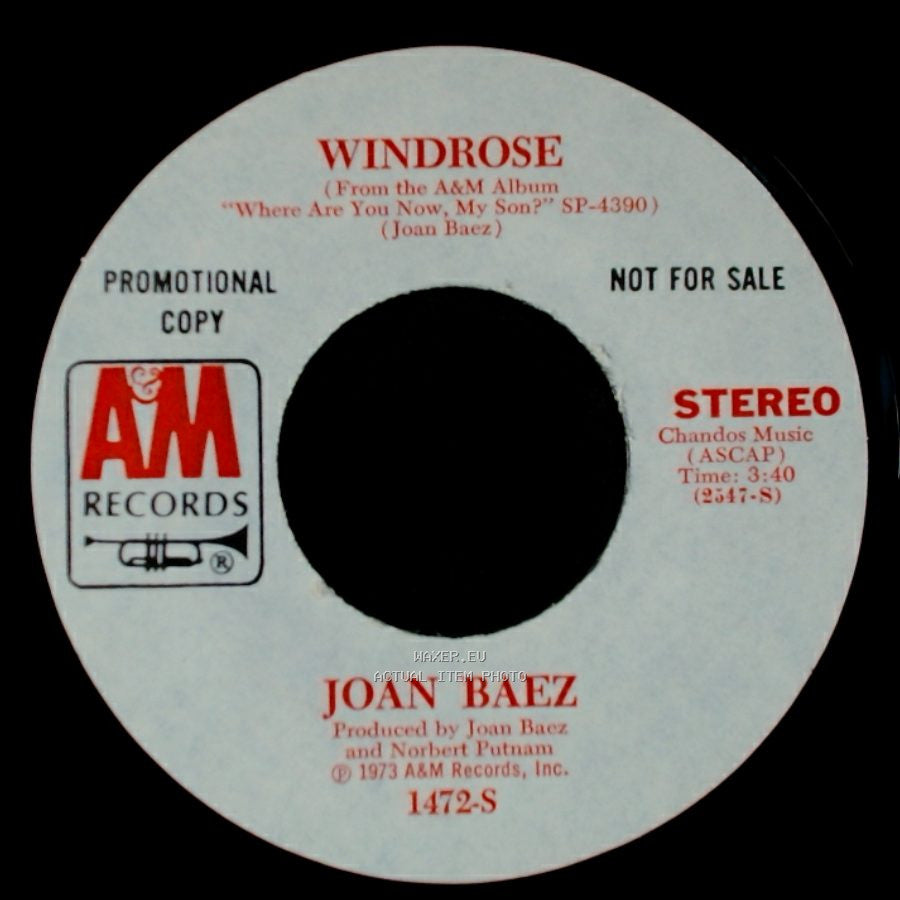 Joan Baez - Less Than The Song / Windrose side B