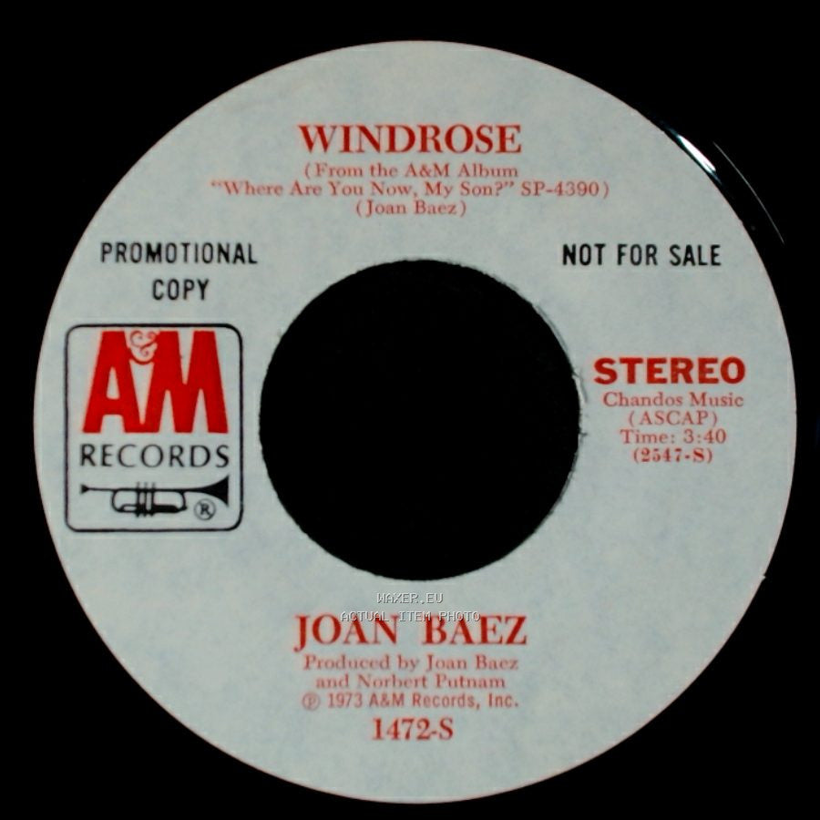 Joan Baez - Windrose / Less Than The Song side A