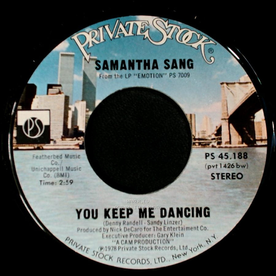 Samantha Sang - You Keep Me Dancing / Change Of Heart side A