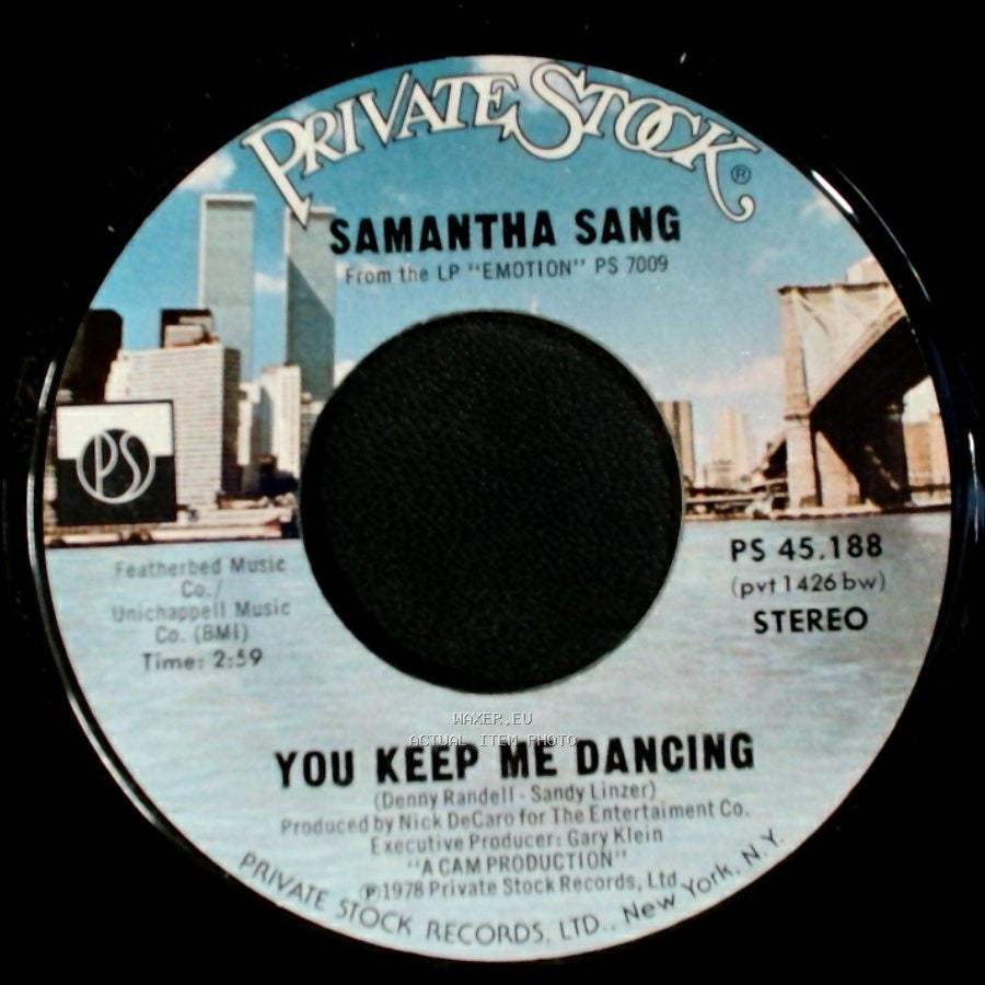 Samantha Sang - Change Of Heart / You Keep Me Dancing side B