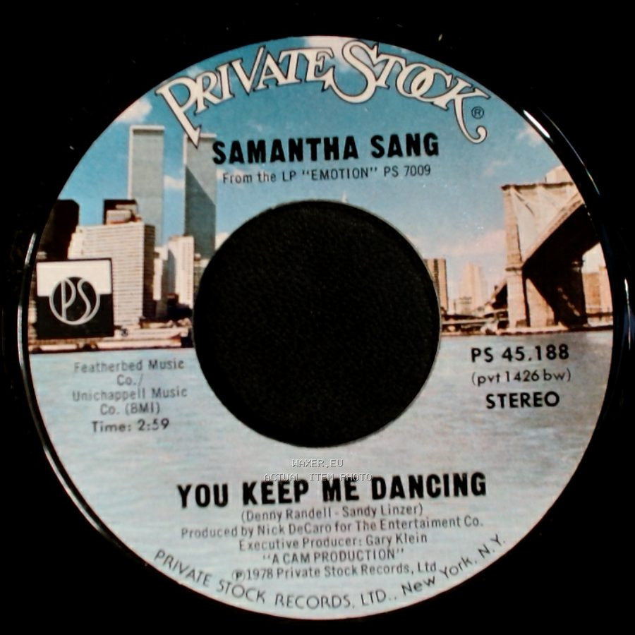 Samantha Sang - You Keep Me Dancing / Change Of Heart side A