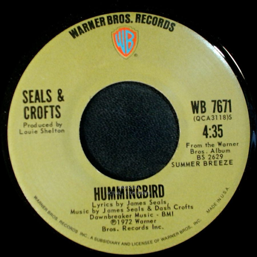 Seals & Crofts - Say / Hummingbird side B