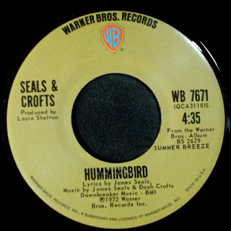 Seals & Crofts - Say / Hummingbird side B