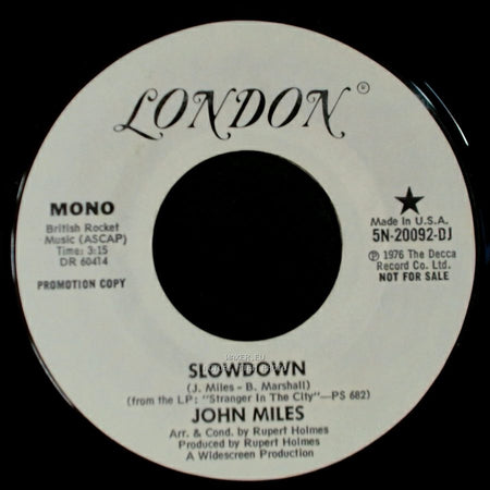 John Miles - Slowdown / Slowdown side A