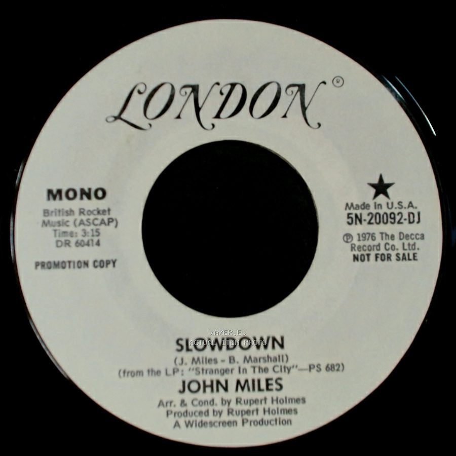 John Miles - Slowdown / Slowdown side A
