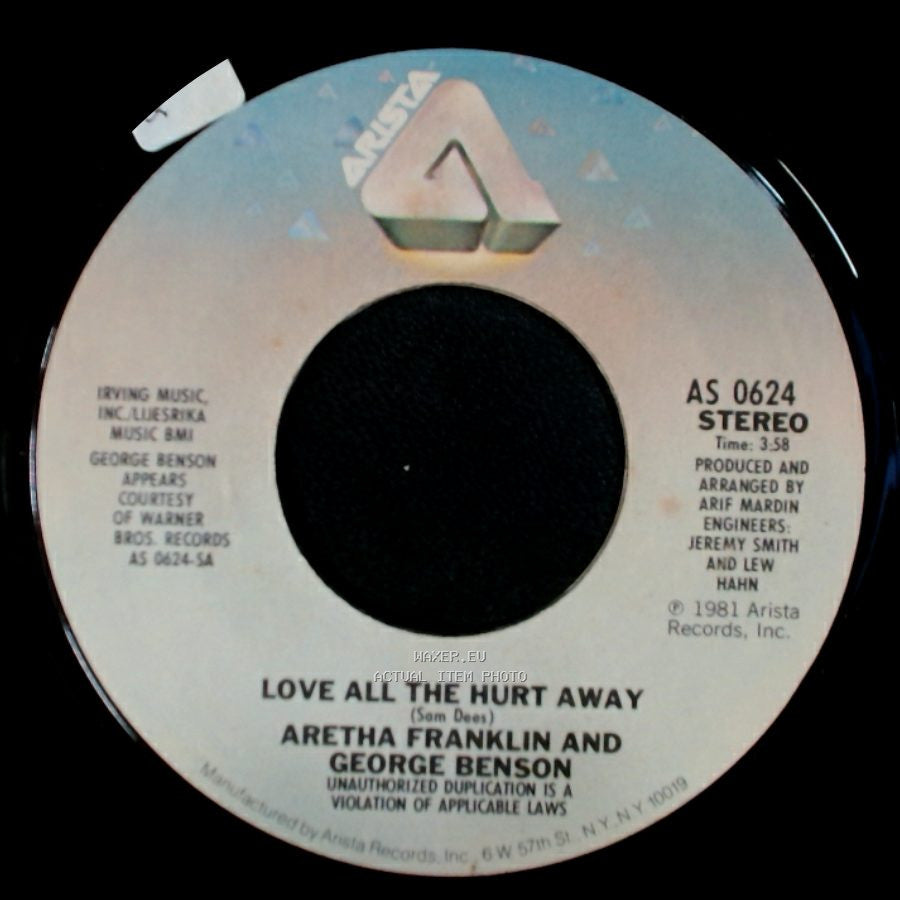 Aretha Franklin And George Benson / Aretha Franklin - Love All The Hurt Away / Whole Lot Of Me side A