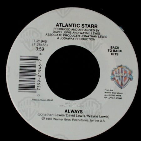 Atlantic Starr - All In The Name Of Love / Always side B