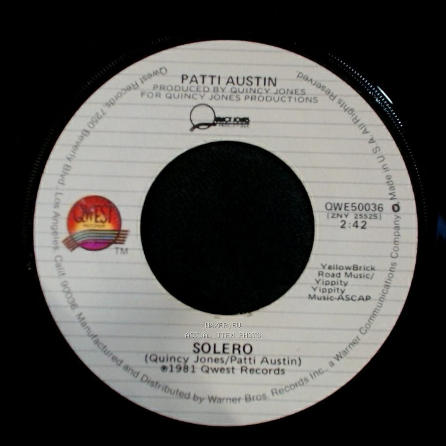 Patti Austin - Baby, Come To Me / Solero side B