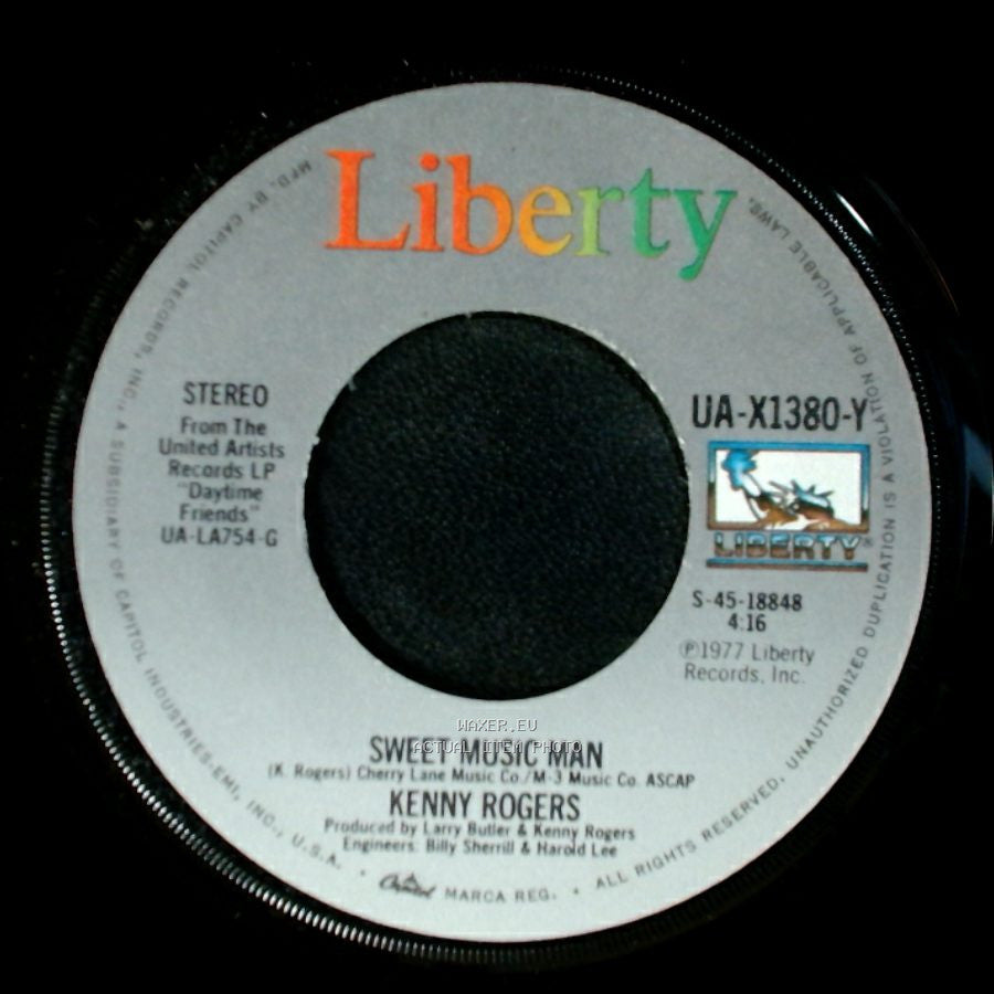 Kenny Rogers - Sweet Music Man / Lady side A
