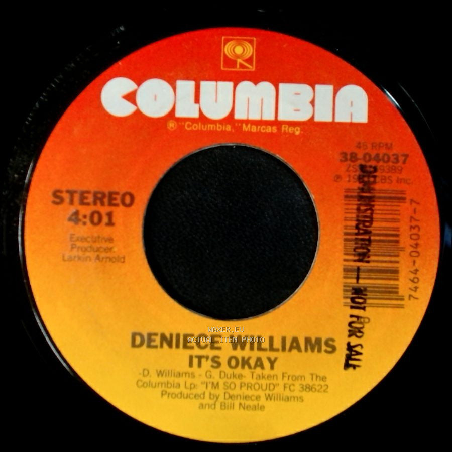 Deniece Williams - It's Okay / I'm So Proud side A