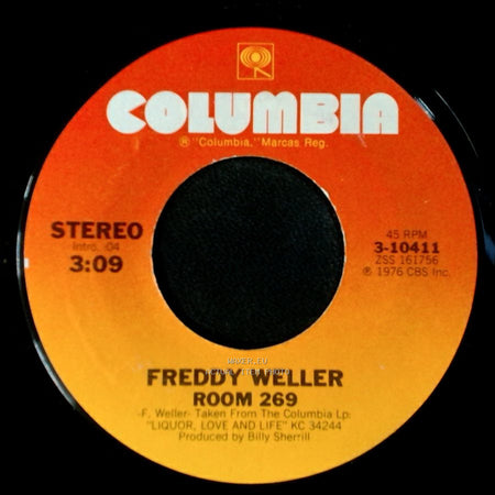 Freddy Weller - I Drank Myself Sober / Room 269 side B